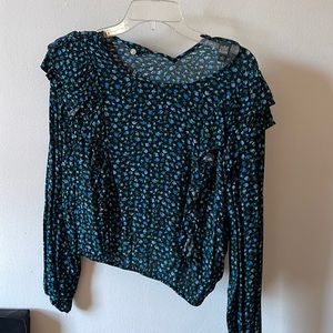 Wild Fable Ruffle Fall Long Sleeve Top